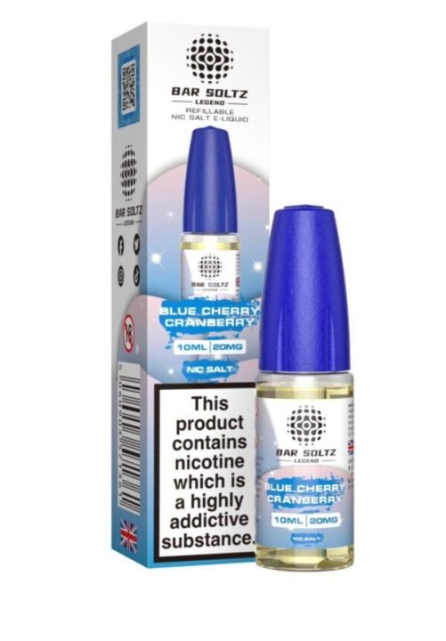 Blue Cherry Cranberry By Bar Soltz Legend 10ML Nic Salt E Liquid 10MG/20MG Vape 50VG Juice