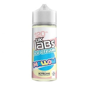 Mallow - Ice Cream by UK Labs, 100ML E Liquid, 70VG Vape, 0MG Juice, Shortfill