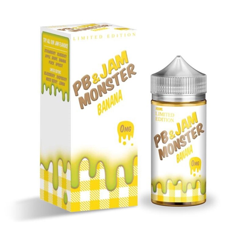 MONSTER VAPE LABS - PB & JAM MONSTER BANANA E-LIQUID 100ML 75VG VAPE JUICE