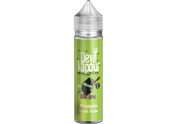 Killer Lime Pineapple Lime Soda by Devil Vapour 50ML E Liquid 70VG Vape 0MG Juice Shortfill