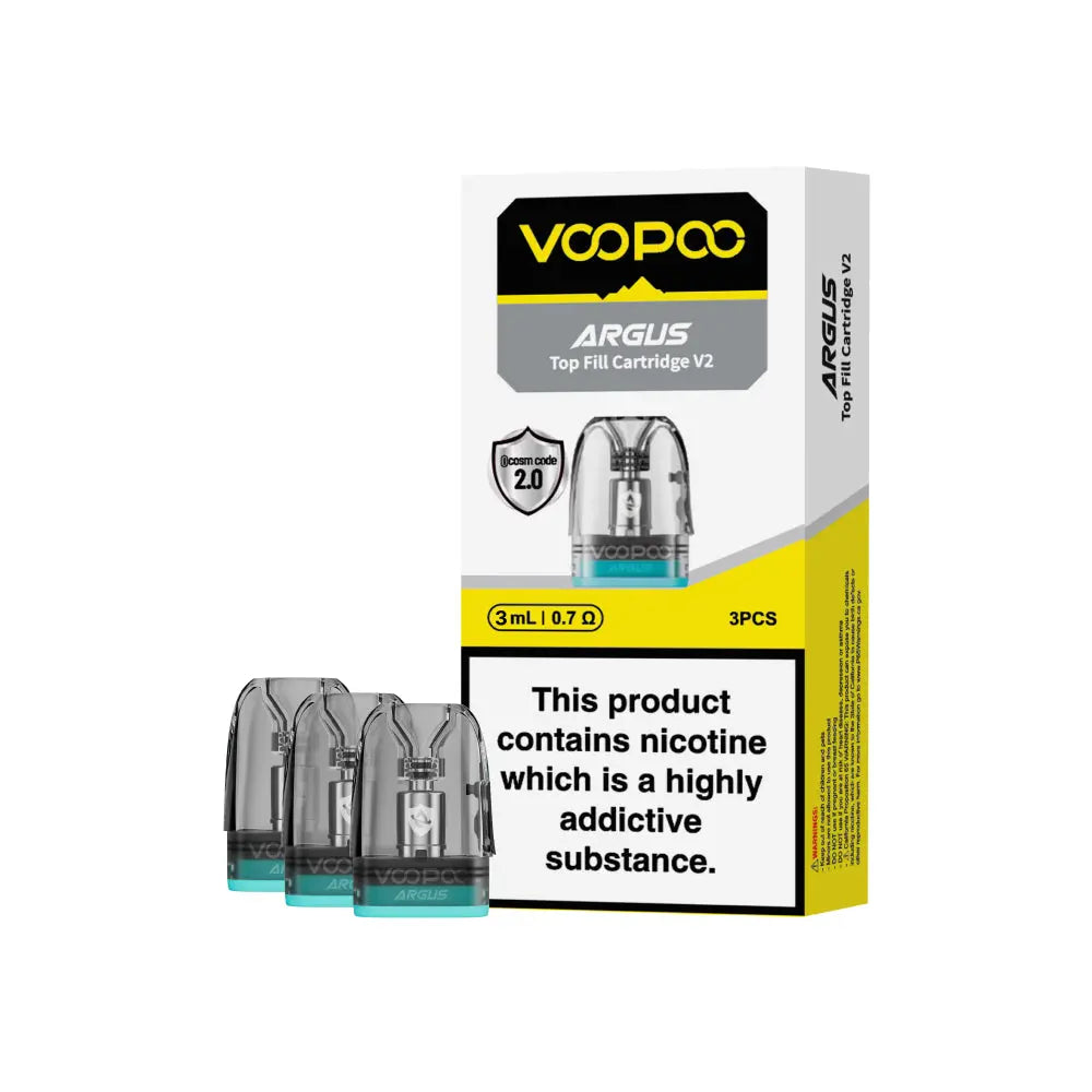 VOOPOO ARGUS TOP FILL V2 REPLACEMENT PODS - PACK OF 3