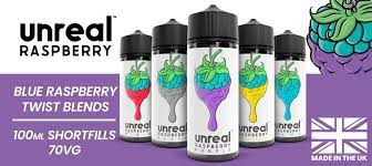UNREAL RASPBERRY 100ML E LIQUID