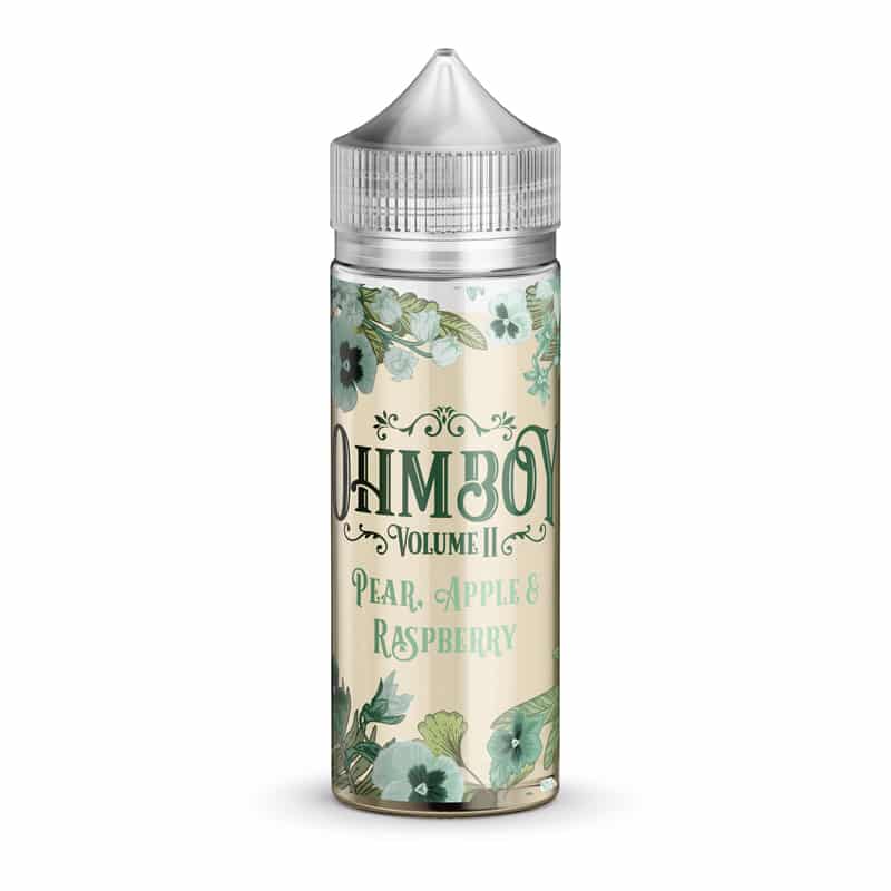 Pear, Apple & Raspberry By Ohm Boy Volume II 100ML E Liquid 70VG Vape 0MG Juice
