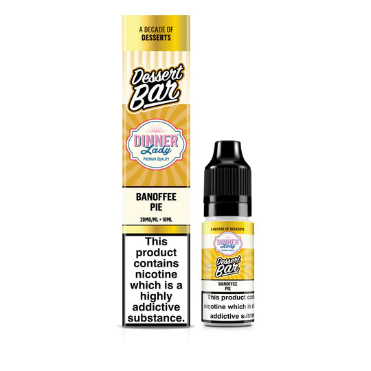 Banoffee Pie Dessert Bar Nic Salts By Dinner Lady 10 x 10ML E-Liquid 50VG Vape 5/10/20MG Juice
