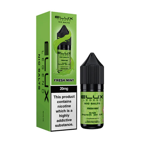 NEW FLAVOUR Fresh Mint By Elux Legend 10ML Nic Salt E Liquid 50VG Vape 10MG/20MG Juice