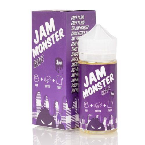 MONSTER VAPE LABS - JAM MONSTER GRAPE 100ML E LIQUID 75VG VAPE JUICE