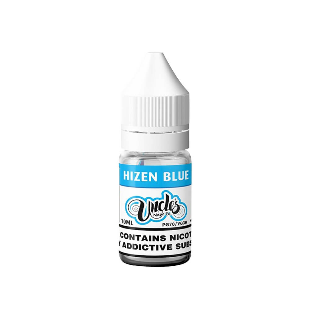 Hizen Blue By Uncle's Vape Co 10ML E Liquid 30VG Vape 3MG/6MG/12MG/18MG Juice