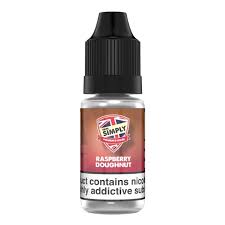 Raspberry Doughnut By Vape Simply 10ML E Liquid 50VG/50PG Vape Juice | All Strengths Available