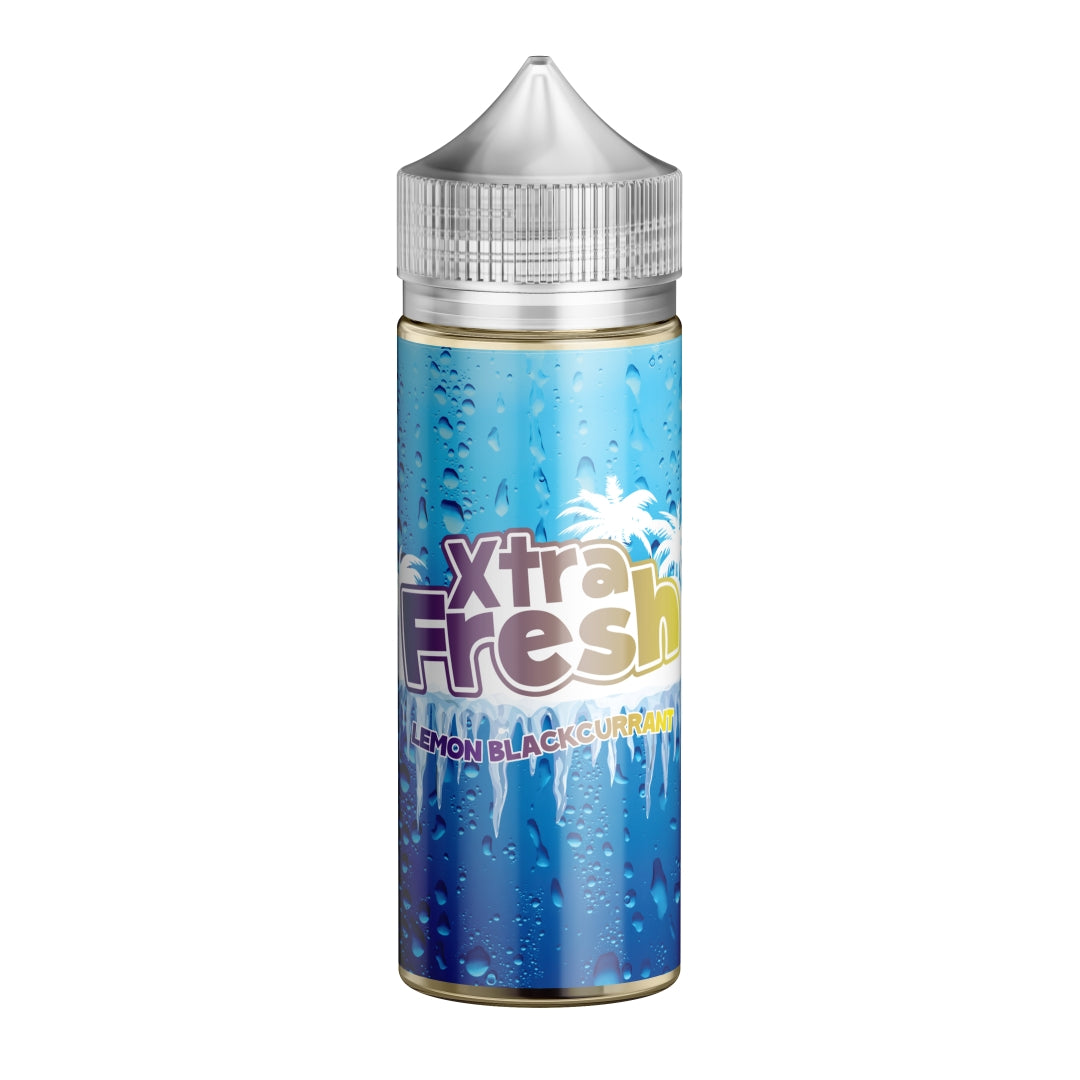 Lemon Blackcurrant XTRA Fresh. 100ML E-liquid, 0MG vape, 70VG/30PG juice