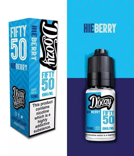 Hieberry - Doozy Vape Co. Fifty 50 | 10 x 10ML E Liquid | 50VG Vape Juice | All Strengths