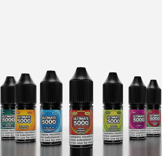 Ultimate Bar 5000 Nic Salts 10 x 10ML E Liquid 50VG 50PG Vape 5MG/10MG/20MG Juice