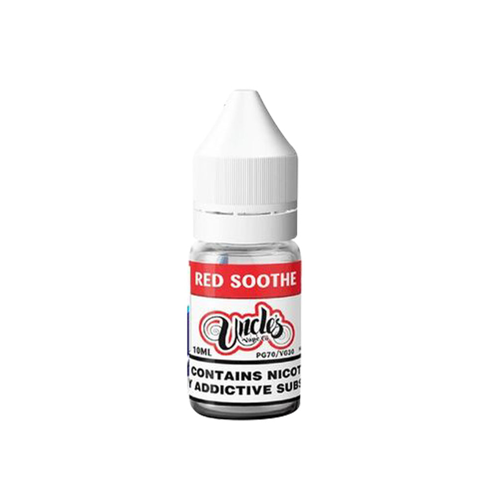 Red Soothe By Uncle's Vape Co 10ML E Liquid 30VG Vape 3MG/6MG/12MG/18MG Juice