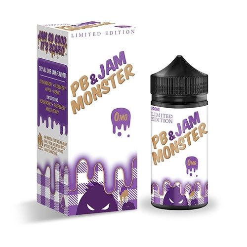 MONSTER VAPE LABS - PB & JAM MONSTER GRAPE E-LIQUID 100ML 75VG VAPE JUICE