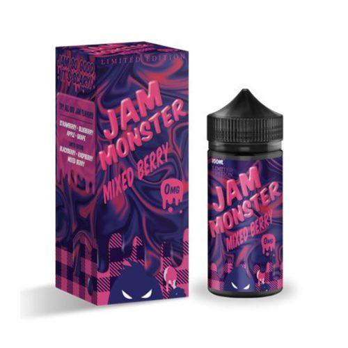 MONSTER VAPE LABS - JAM MONSTER MIXED BERRY 100ML E LIQUID 75VG VAPE JUICE