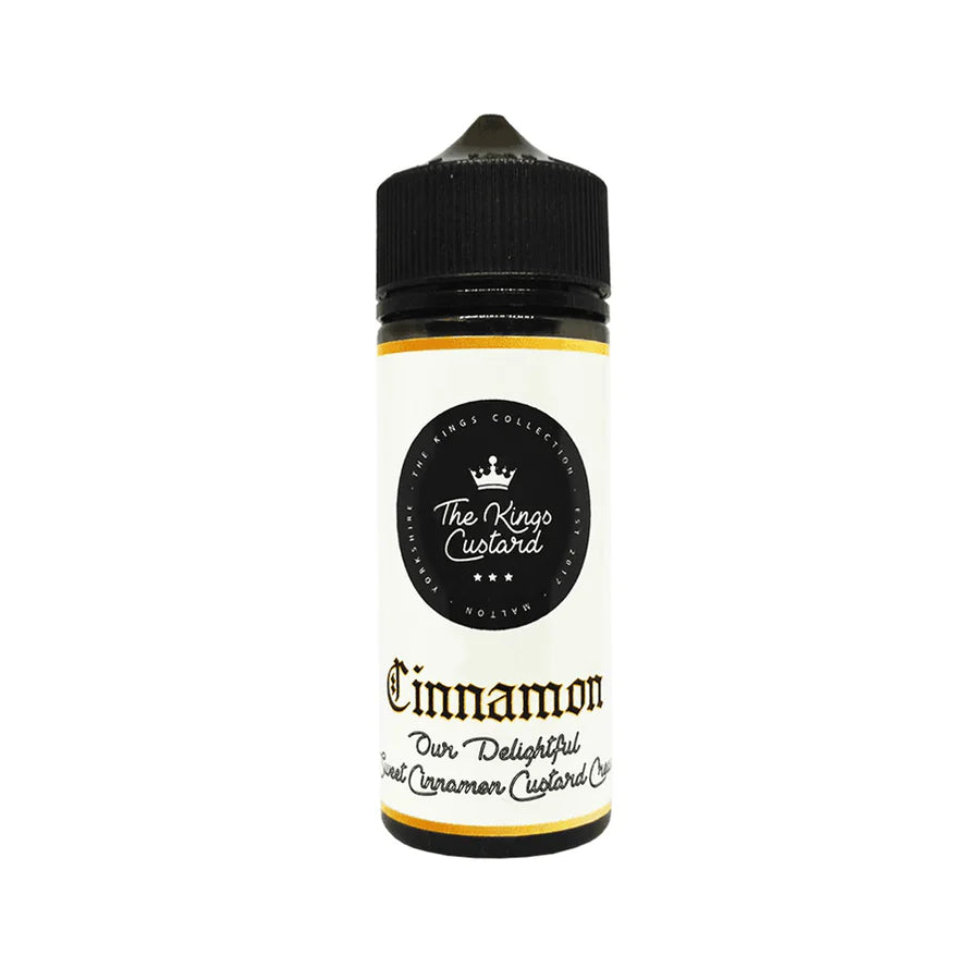The Kings Custard - Cinnamon - 100ML E-Liquid 70VG Vape 0mg Juice