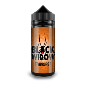 Black Widow Starburst 100ml E Liquid Juice 50VG Shortfill SubOhm Vape