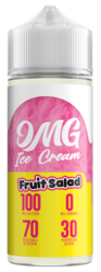 Fruit Salad Ice Cream By OMG 100ML E Liquid 70VG Vape 0MG Juice