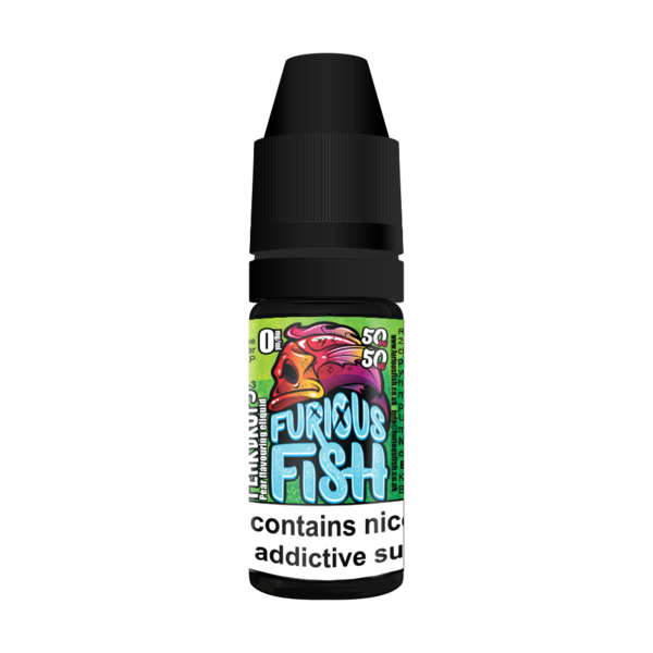 FURIOUS FISH 10ML PEAR DROPS E LIQUID 50VG VAPE TPD COMPLIANT MULTIBUY