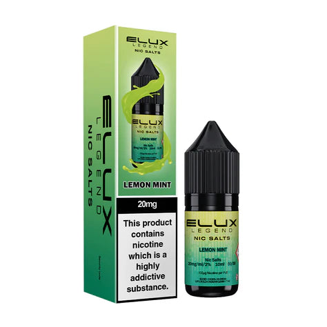NEW FLAVOUR Lemon Mint By Elux Legend 10ML Nic Salt E Liquid 50VG Vape 10MG/20MG Juice