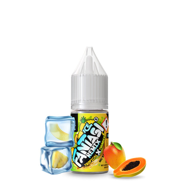 Remix - Tropical X Thunder Ice By Fantasi Nic Salts 10x10ML E Liquid 50VG/50PG Vape 10MG/20MG Juice