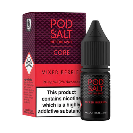 Mixed Berries By Pod Salt Nic Salts 5 x 10ML E Liquid 5/11/20MG