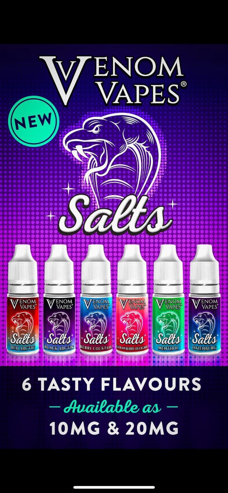 Strawberry Delight Nic Salt By Venom Vapes 10ML E Liquid 10MG/20MG Vape Juice
