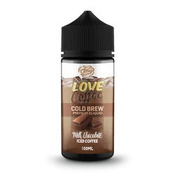 Milk Chocolate Iced Coffee By Love Coffee 100ML E Liquid 70VG Vape 0MG Juice
