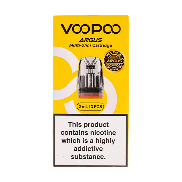 VOOPOO ARGUS MULTI-OHM REPLACEMENT CARTRIDGES/PODS - PACK OF 3