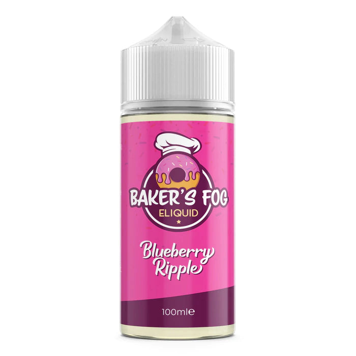 Blueberry Ripple By Baker's Fog 100ML E Liquid 70VG Vape 0MG Juice
