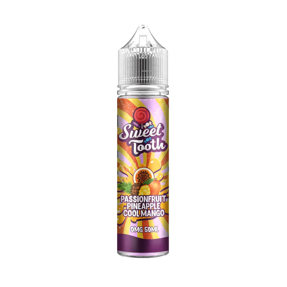 Passionfruit Pineapple Cool Mango by Sweet Tooth 50ML E Liquid, 70VG Vape, 0MG Juice