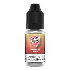 Mothers Milk By Vape Simply 10ML E Liquid 50VG/50PG Vape Juice | All Strengths Available