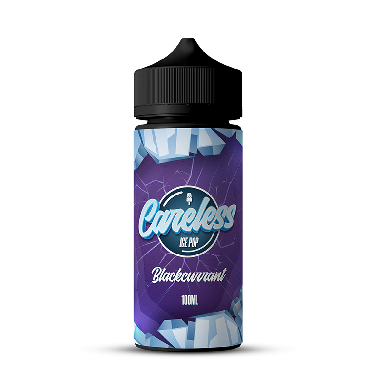 Ice Pop - Blackcurrant By Careless | 100ML E Liquid | 70VG Vape | 0MG Juice | Short Fill
