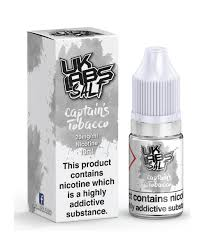 UK LABS CAPTAINS TOBACCO NIC SALT 10ML TPD 20MG E LIQUID JUICE MULTIBUY