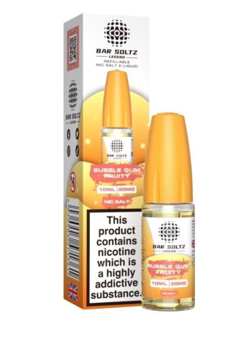Bubble Gum Fruity By Bar Soltz Legend 10ML Nic Salt E Liquid 10MG/20MG Vape 50VG Juice