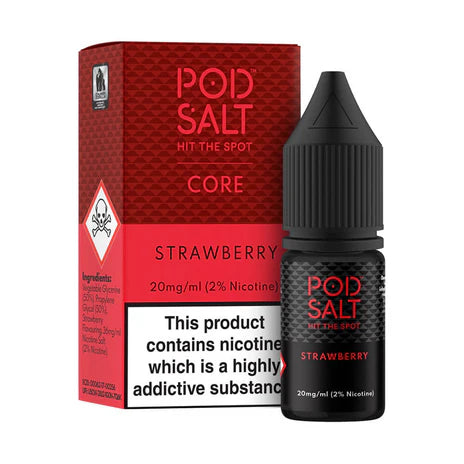 Strawberry By Pod Salt Nic Salts 5 x 10ML E Liquid 5/11/20MG