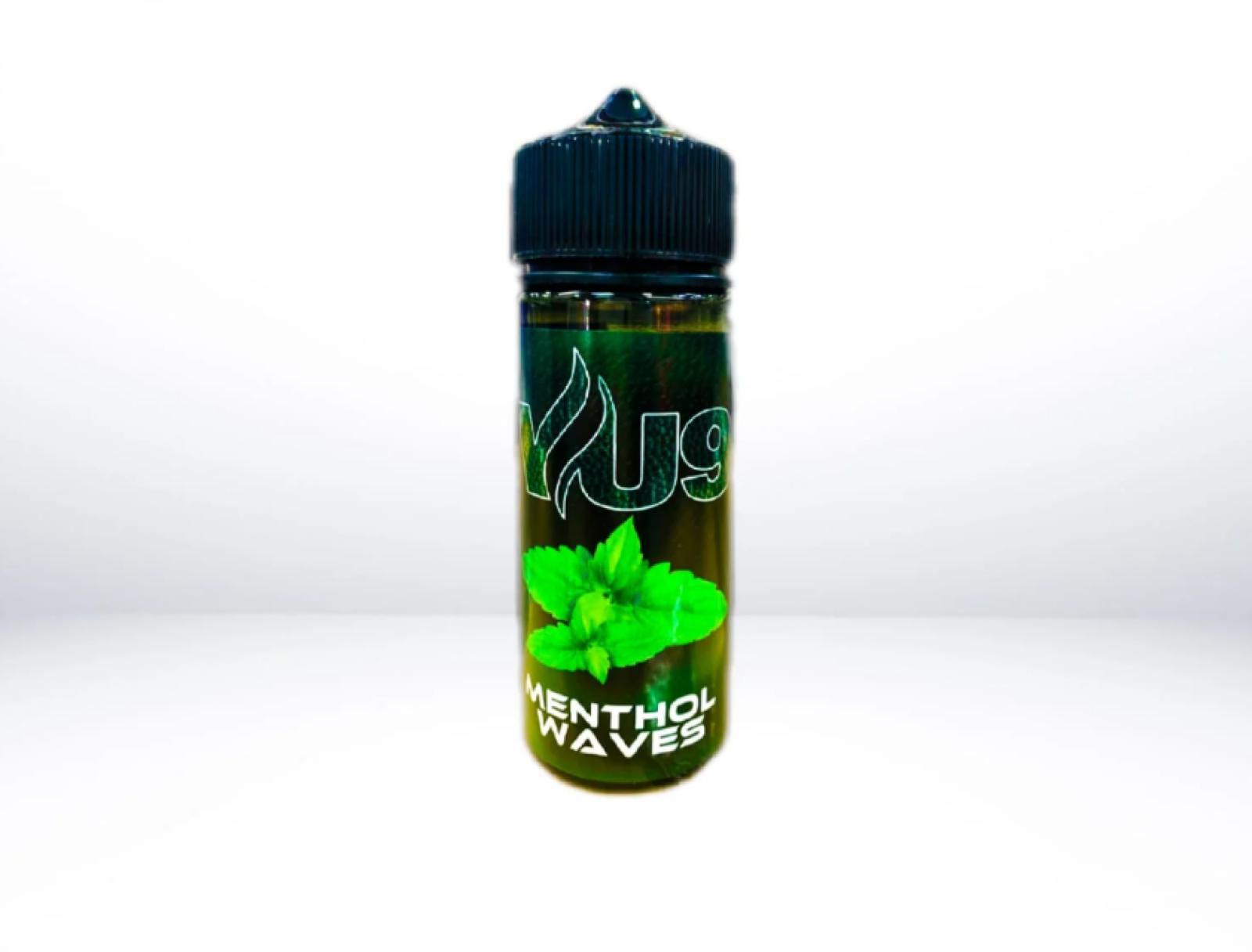 Menthol Waves By VU9 100ML E Liquid 70VG Vape 0MG Juice
