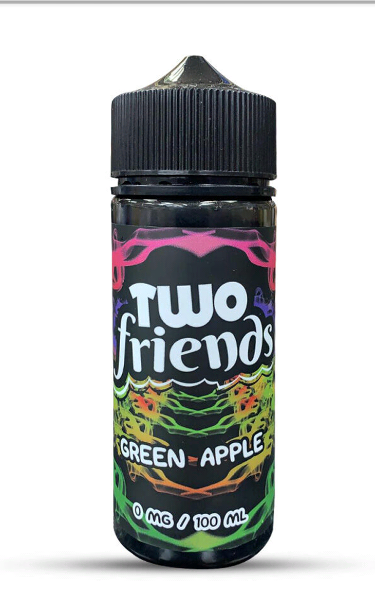 Green Apple By Two Friends 100ML E Liquid 70VG Vape 0MG Juice
