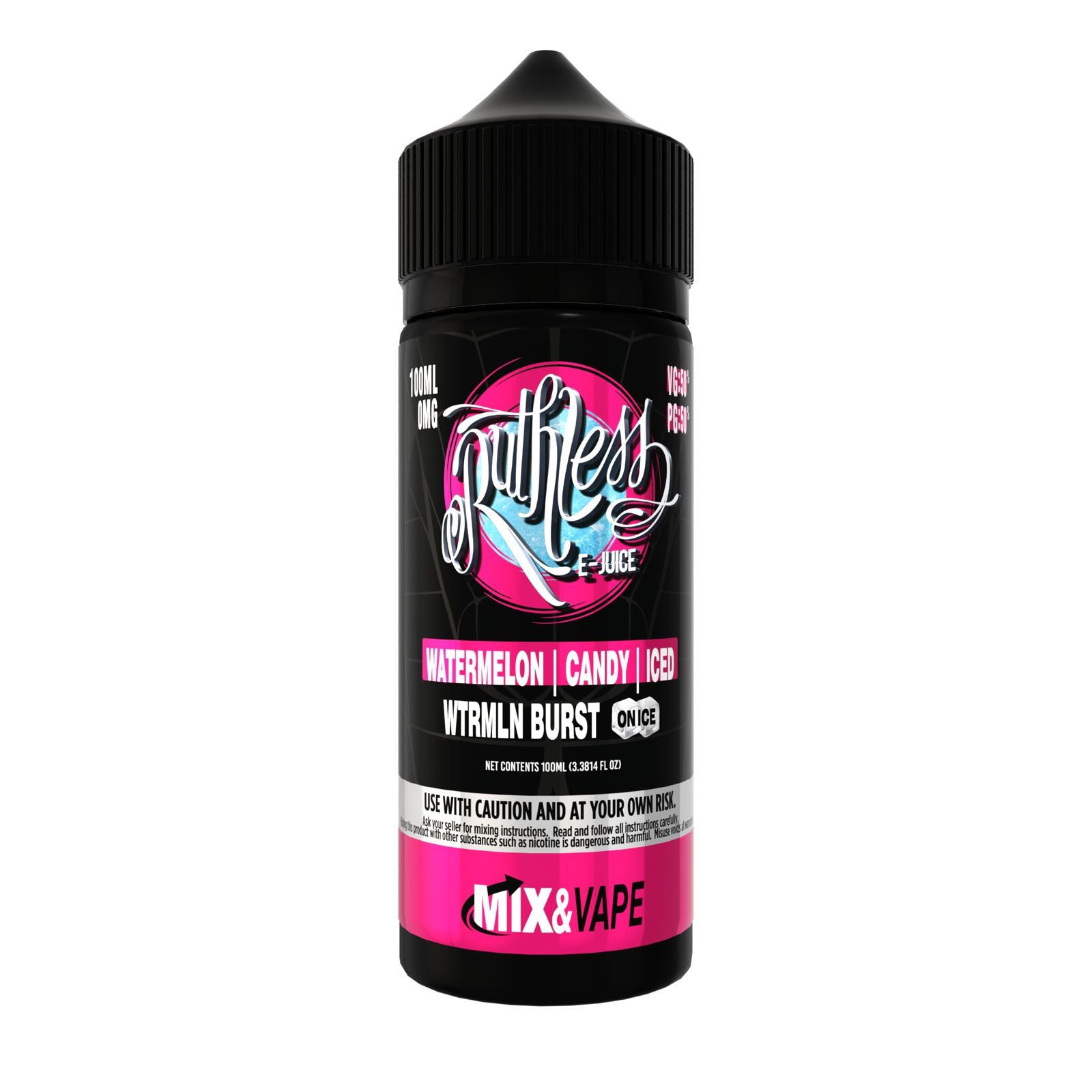 WTRMLN BURST ON ICE BY RUTHLESS 100ML E-LIQUID 70VG/30PG 0MG JUICE SHORTFILL