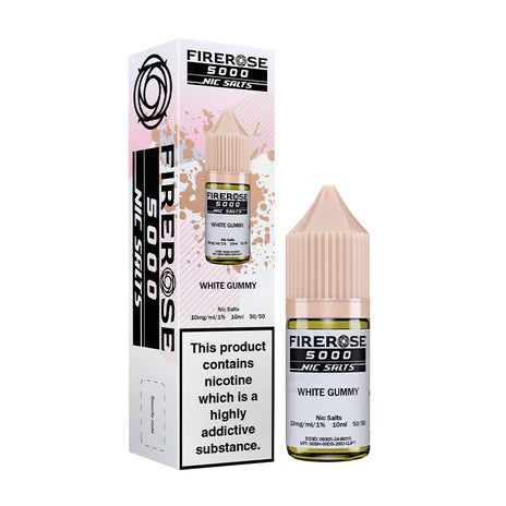 White Gummy - Elux Firerose 5000 Nic Salt 10ML E Liquid 50VG Vape 10MG/20MG Juice