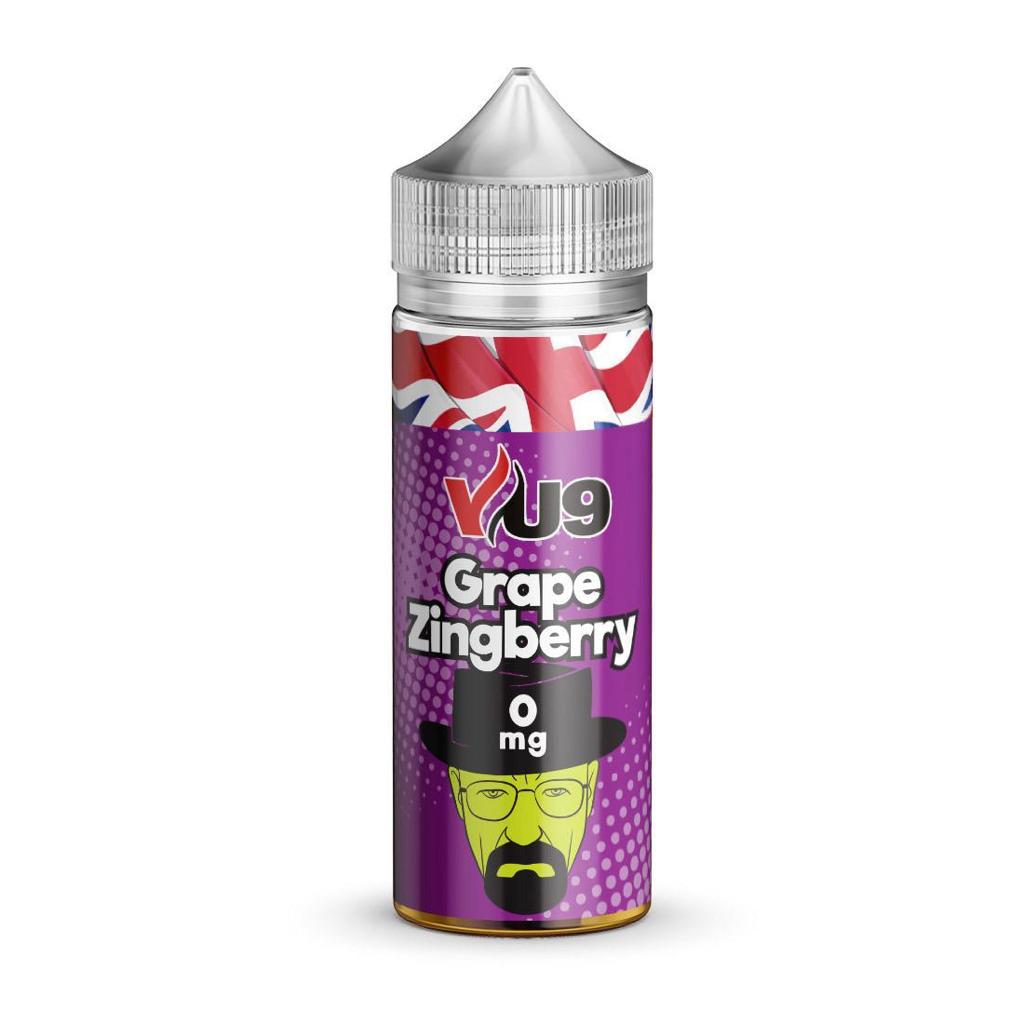 Grape Zingberry By VU9 100ML E Liquid 70VG Vape 0MG Juice