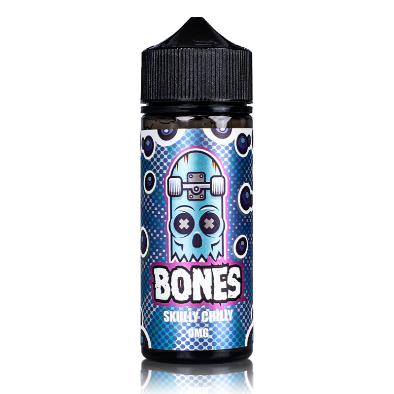 Skully Chilly by Bones, 100ML E Liquid, 70VG Vape, 0MG Juice