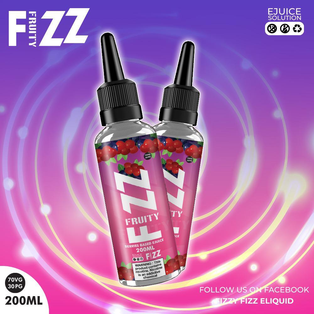 Berries By Fruity Fizz 200ML E Liquid 70VG Vape 0MG Juice