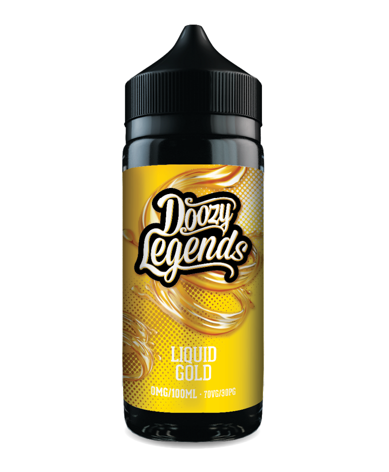 Liquid Gold - Doozy Legends By Doozy Vape Co 100ML E Liquid 70VG Vape 0MG Juice