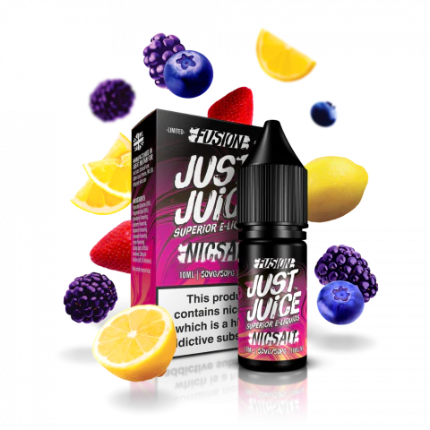 Fusion - Berry Burst Lemonade By Just Juice Nic Salt 5 x 10ML E Liquid 50VG Vape 5/11/20MG Juice