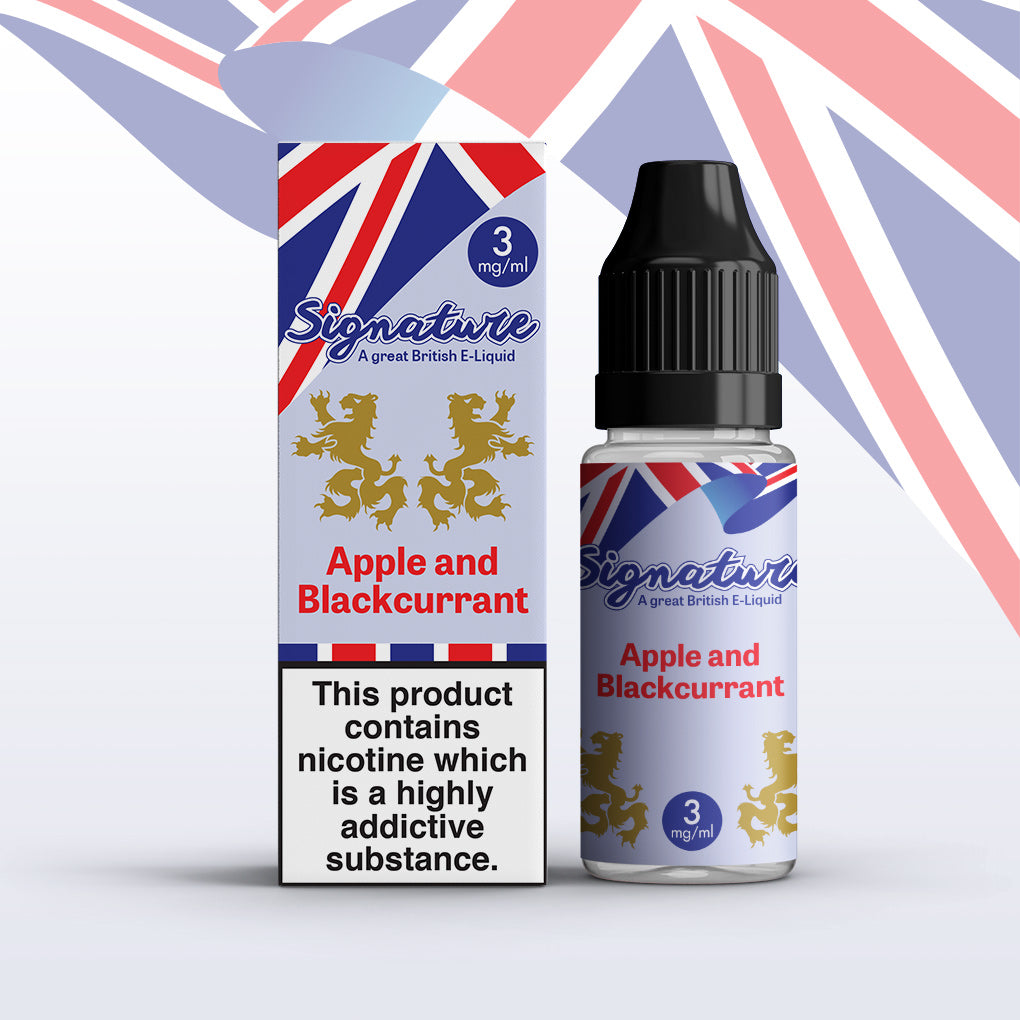 Apple And Blackcurrant by Signature 10 x 10ML E liquid 50VG Vape 3/6/12/18MG Juice