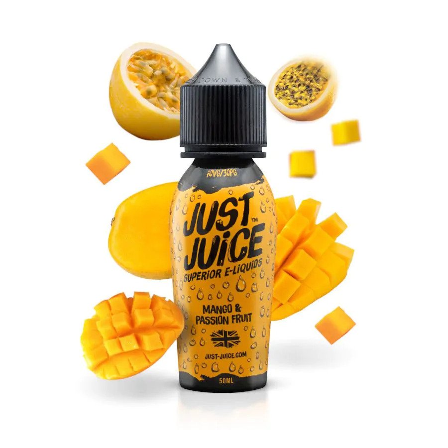 Mango & Passion Fruit - Just Juice 50ML E Liquid 70VG Vape 0MG Juice