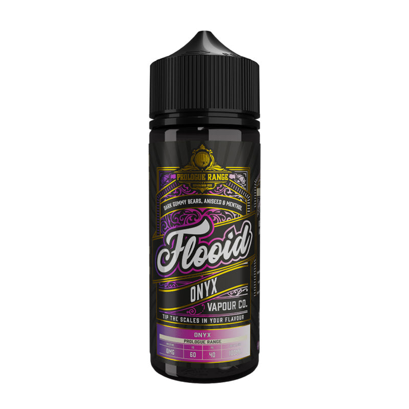 Onyx By Flooid Vapour Co 100ML E Liquid 60VG Vape 0MG