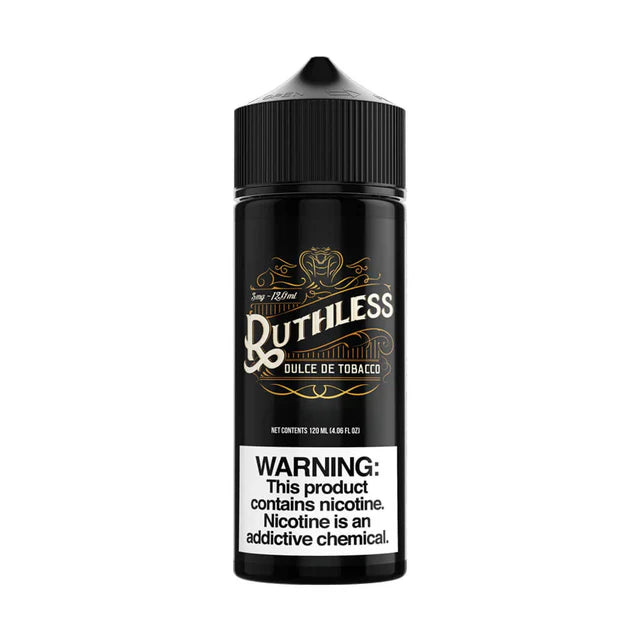 DULCE DE TOBACCO BY RUTHLESS 100ML E-LIQUID 70VG/30PG 0MG JUICE SHORTFILL