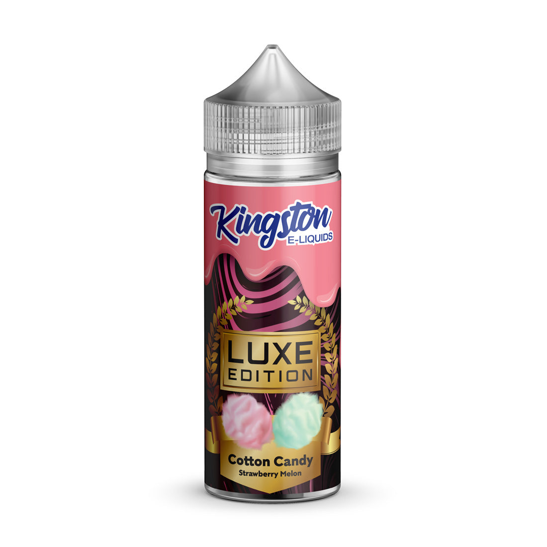 Cotton Candy (Strawberry Melon) Luxe Edition By Kingston 100ML E Liquid 70VG Vape 0MG Juice
