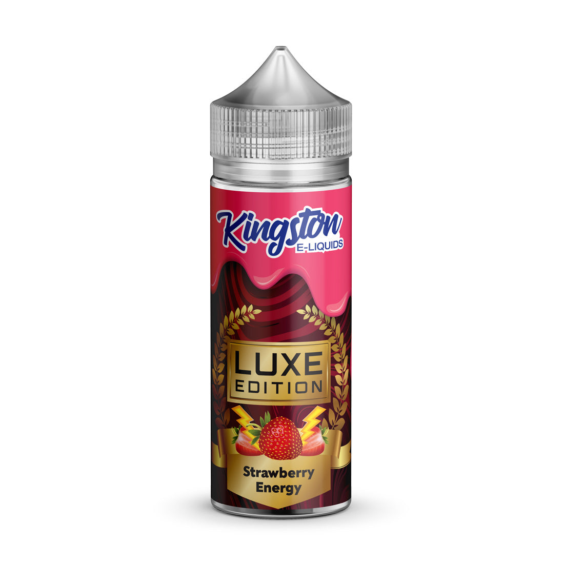 Strawberry Energy Luxe Edition By Kingston 100ML E Liquid 70VG Vape 0MG Juice